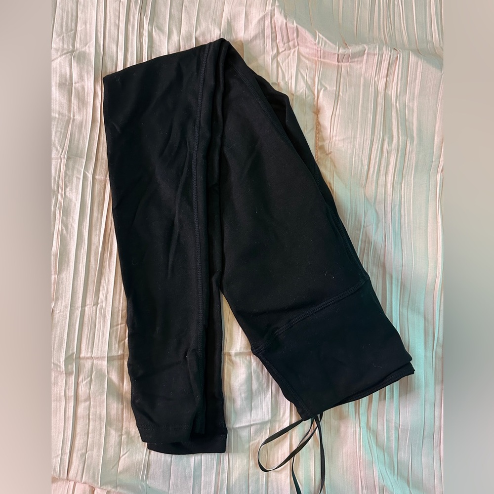 SHEIN BASICS Cotton-Blend Wide Waistband Leggings